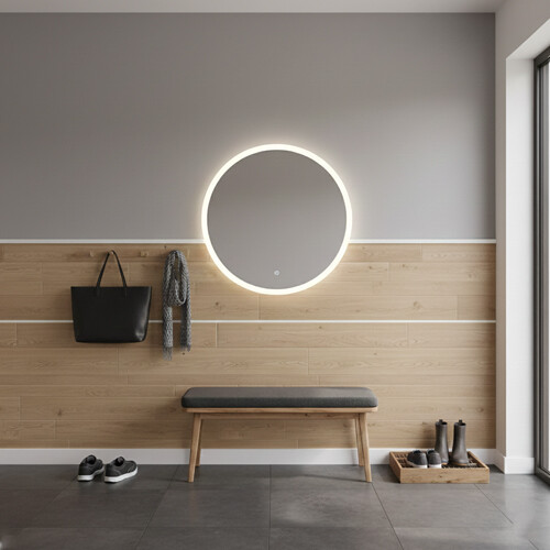 отделка стен прихожей ламинатом