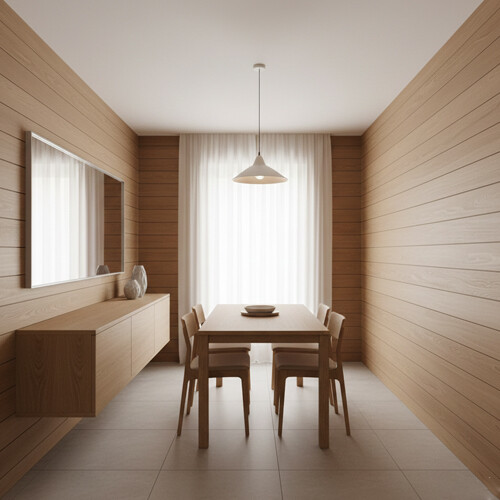 горизонтальная укладка ламината на стене