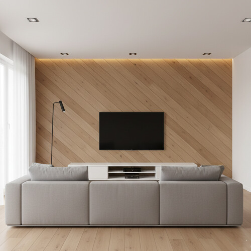 диагональная укладка ламината на стене